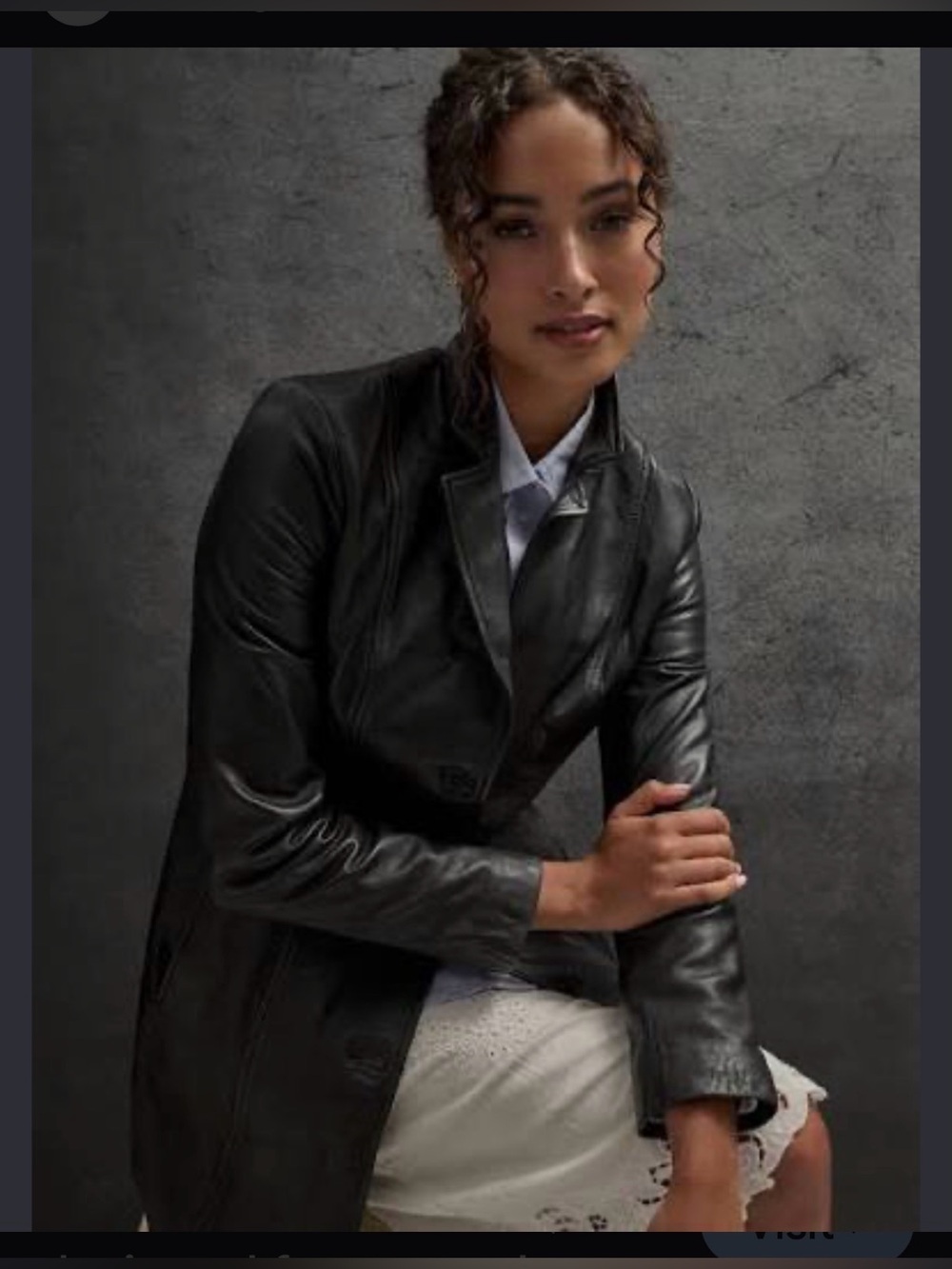 Wilsons Genuine Leather Black Women's Leather Trench Coat